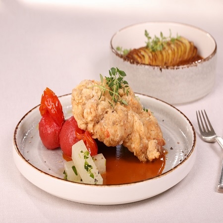 Stek z kurczaka w stylu amerykańskim z ziemniakiem Hasselback Stek z kurczaka w stylu amerykańskim z ziemniakiem Hasselback